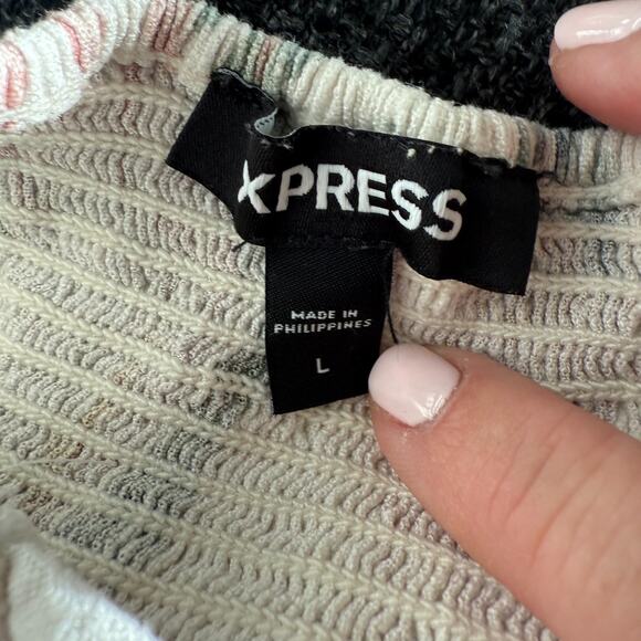 Express Women’s Dress L Floral Print Summer Sundress Sleeveless Smocked Back - Picture 7 of 10